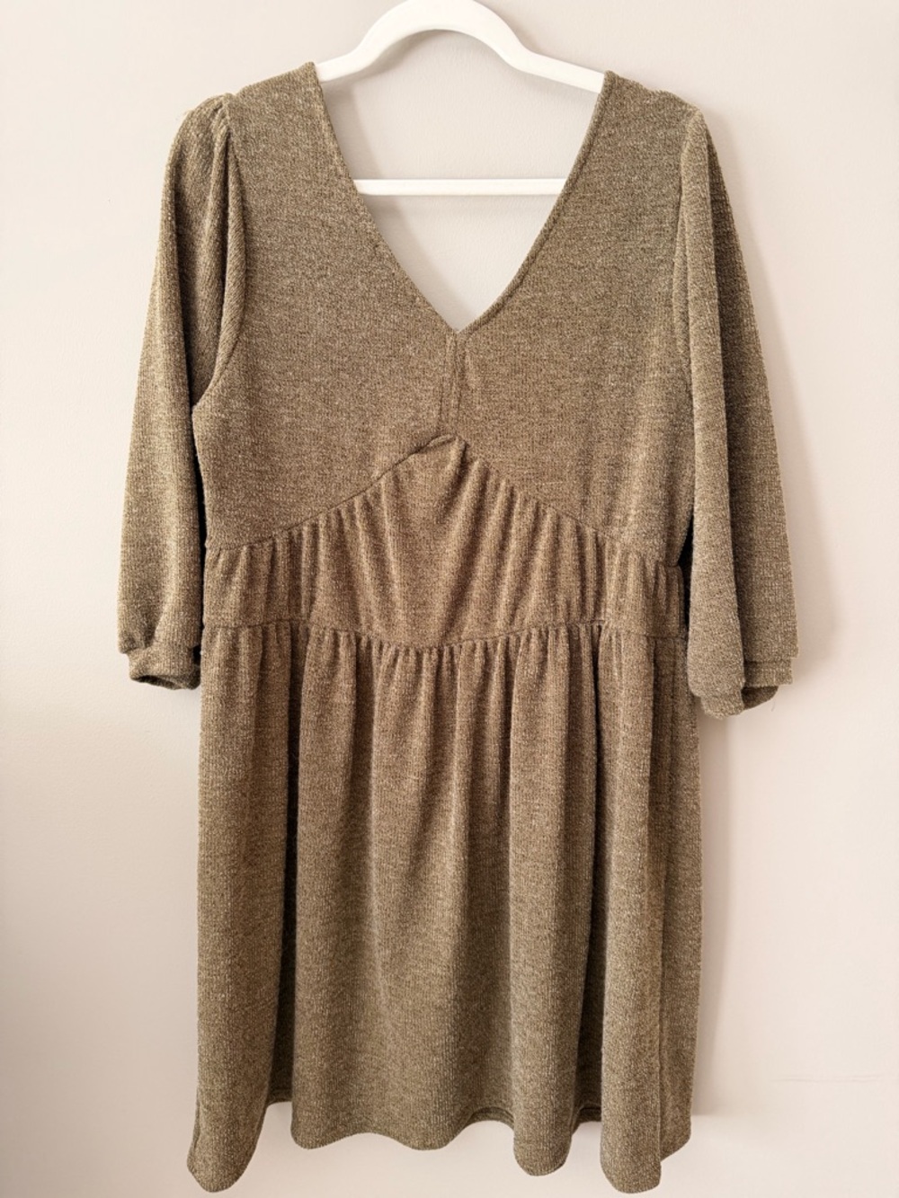 Anthropologie Ro & De Olive-Brown Knit dress - Picture 2 of 3